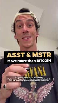 MSTR and ASST explained simply. Why they're more volatile than Bitcoin.