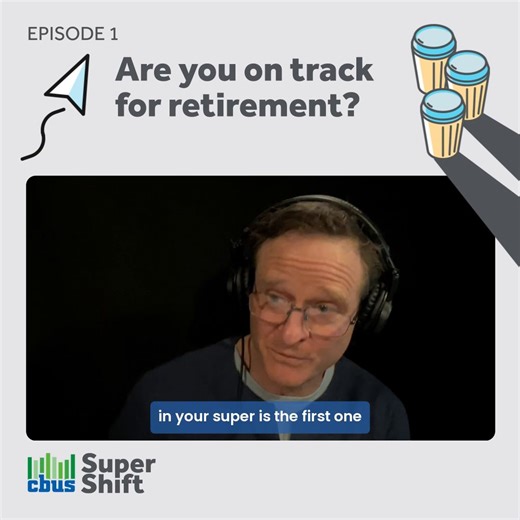 Thinking about retirement but not sure where to start? In the first episode of The Cbus Super Shift podcast, our team walks you through how to check your super balance, understand your income options, and start planning for the future. Get practical tips to help you stay on track, now and into retirement. 🎧Listen now at cbussuper.com.au/tools-resources/podcast/series-1/episode-1, or wherever you get your podcasts. Read the relevant PDS and TMD to decide what’s right for you. Call 1300 361 784 o