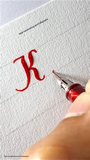Capital and Small letter K in calligraphy 😍😍 #lettering #calligraphy #alphabets