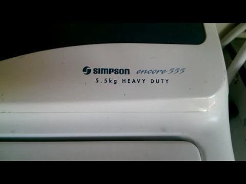 Simpson Washer Out of Balance, Agitates in one direction, or No power