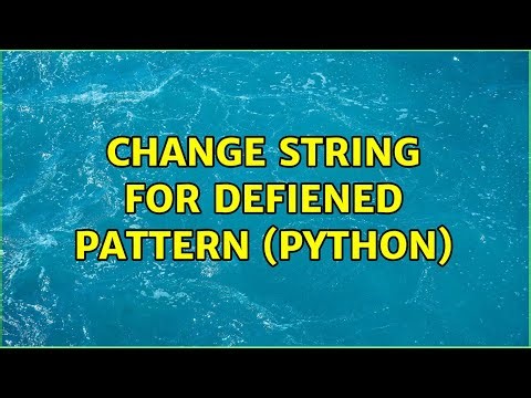 Change string for defiened pattern (Python)
