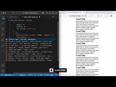 Sticky Overlapping Scroll Effect using Pure HTML & CSS | Sticky Card Animation Tutorial