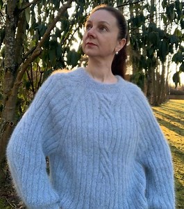 Pull angora : tricot doux avec des touches de tweed - Etsy France