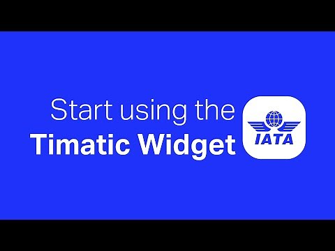 Stop guessing! Get the Timatic Widget for all the correct passenger travel requirements