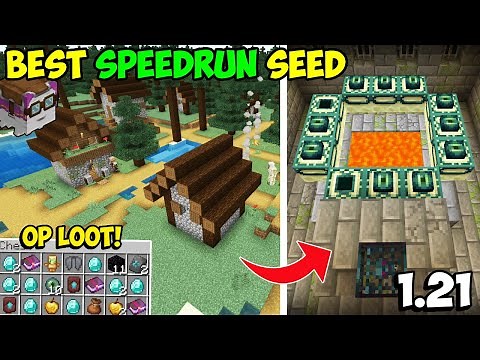 🔥 Speedrun [God Seed] For Minecraft Bedrock And PE 1.21 | 10 Eyes End Portal & Fortress at Spawn