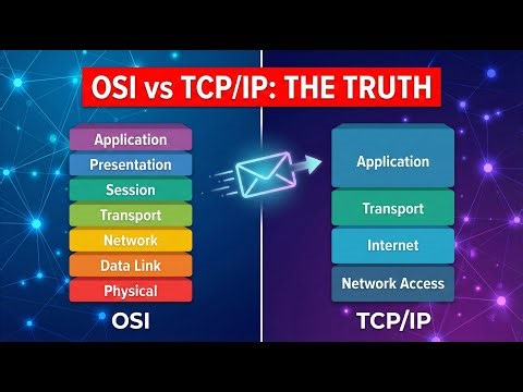 OSI vs. TCP/IP Model Explained | Circuit vs. Packet Switching | Networks Module 1