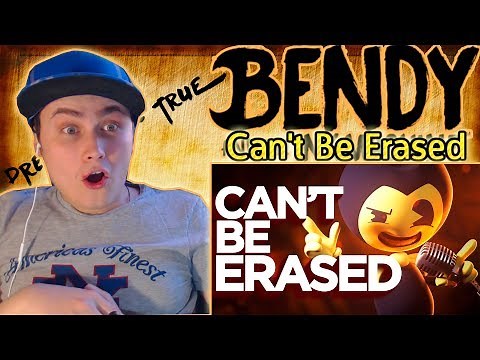 [SFM] Can't Be Erased (JT Machinima) - Bendy and the Ink Machine Rap | REACTION