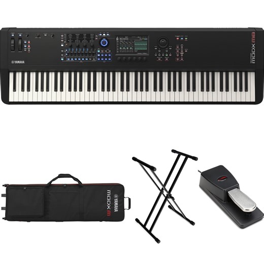 Yamaha MODX M8 88-key Performance Synthesizer Stage Bundle