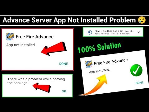 Free Fire Advance Server App Not Installed Problem Solve / Advance Server Not Installed Problem fix✅