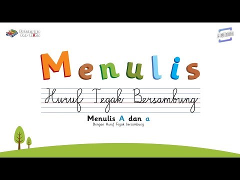Menulis A & a | Menulis Huruf Tegak Bersambung | Erlangga for Kids | E - Tutorial