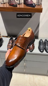 Italian leather single monks at KINGSMEN Worldwide delivery available 📞9999793271 to order | Arjun Singh