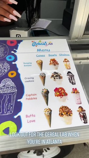 Follow us on IG @thecereallab to find out where we’ll be next. Follow us here too #thecereallab #cerealmilk #cerealbar #explorepage #foodie #milkshake #atlfoodies