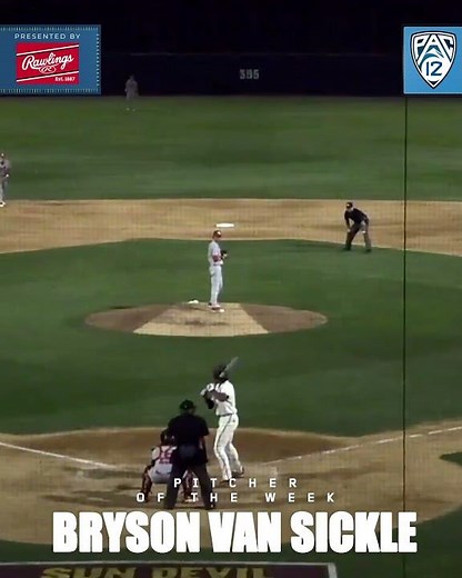 Utah’s Bryson Van Sickle named Pac-12 Pitcher of the Week, presented by Rawlings