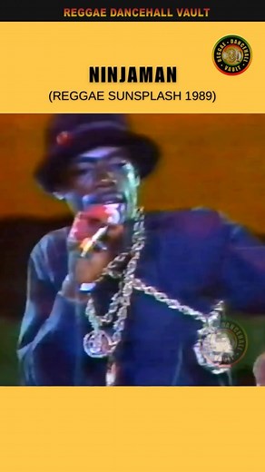 Reggae Dancehall Vault on Instagram: "The great Ninjaman at Reggae Sunsplash 1989 🔥🔥🔥 @ninjaman_music #reggae #dancehall #dancehallmusic #reggaemusic#soundsystem #jamaica #dancehallreggae #rootsreggae #riddim #reggaesinger #loversrock #jamaicanmusic #80sdancehall #90sdancehall #oldschool #reggaelovers #ska #ninjaman #reggaesunsplash"