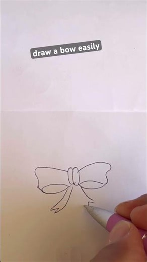 #bow #drawing #tutorial #easy #simple #art #shorts