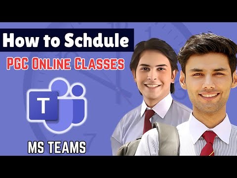 How to Schedule PGC Online Classes on Microsoft Teams