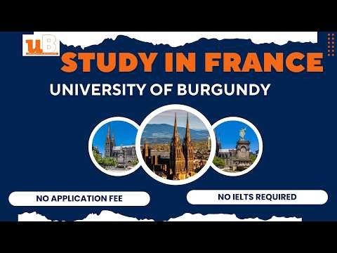 University of Bourgogne Admissions 2026 | No Fee & IELTS | English-Taught Programs | Study in France