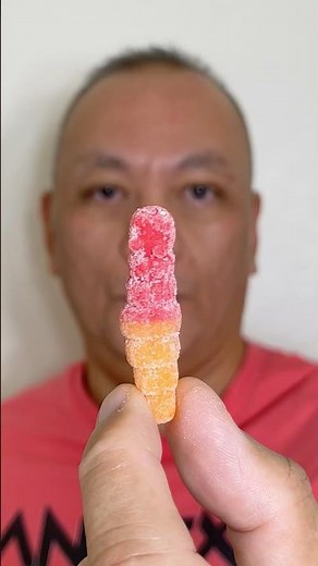 👂ASMR TROLLI SOUR BRITE SQUAD GUMMY CANDY RASPBERRY & ORANGE FLAVOR EATING SOUNDS👂#shorts #asmr