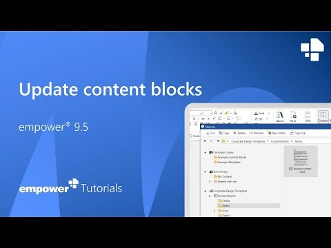 Update Content Blocks in empower®