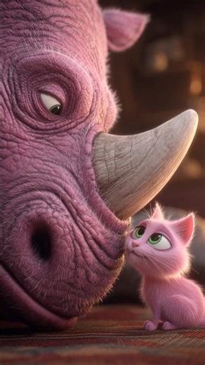 MONO😸 Rescue a Rhino trapped in tree🌲#shortsfeed #aicat