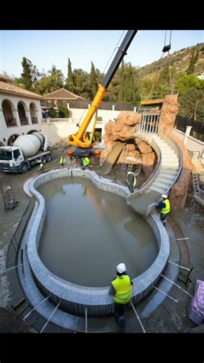 Amazing Backyard Swimming Pool Transformation ❤️ #shorts #transformationvideo #viral #architecture