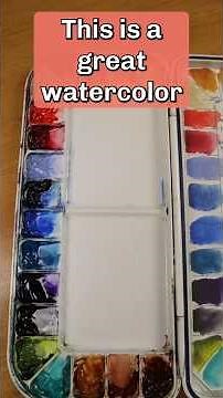 What colors do I have on my watercolor travel palette?
