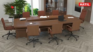 9.6K views · 446 reactions | Conference room is the key place where decisions get made. So it is necessary to set up a functional conference room. For details- https://hatil.com/content/emerald-107 #officespace #conferencetable #conferenceroom #HATIL | HATIL | Facebook