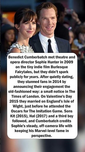 Benedict Cumberbatch & Sophie Hunter’s Old‑Fashioned Engagement