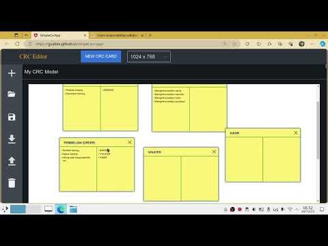 Desain Cepat Objek dengan CRC Card