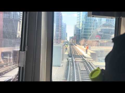 Head End View, Aboard CHICAGO TRANSIT AUTHORITY Pink Line Train West, CHICAGO, Illinois, 2/23/2026