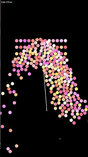 공 튕기는 각도 제어 시뮬레이션 | 키보드로 움직이는 물리 실험 (Pymunk) #공튀기기 #물리엔진