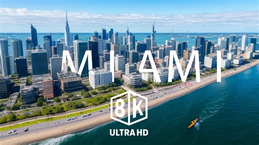 【8K】佛罗里达 · Miami 迈阿密丨航拍
