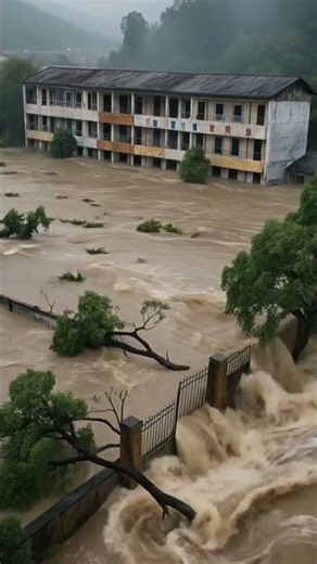 Devastating Scene as Floodwaters Sweep Away Everything