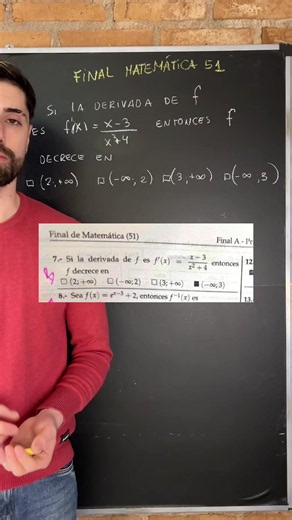 Final Matemática 51: cómo aprovechar opciones del multiple choice