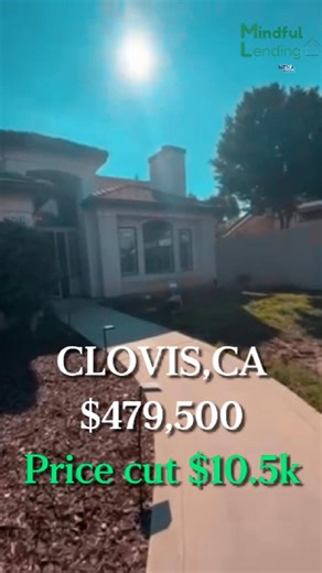For sale in Clovis, CA for only $479,500 with a fresh $10.5k price cut. Spacious, clean, and ready for its next owner. Comment 2562 for more details and a quick home tour. Har Dev Khalsa | Mindful Lending of Fresno | NMLS #1958832 I shop 270 banks to get you the best deal possible, with three guarantees: Lowest Rate Guarantee – You get the absolute best rate available. Loan Guarantee - Everyone gets a loan w/ over 270 banks Love-It Guarantee If you don’t love our service after closing, I’ll pay 