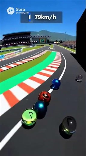 MARBLE RACE TURNED F1😱😱 #marblesrace #marblerun #sensory #ai #f1 #race