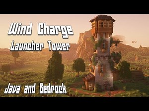 WIND CHARGE LAUNCHER TOWER | Minecraft Java and Bedrock 1.21+
