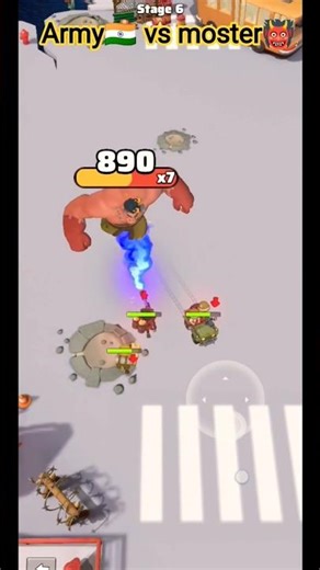 Indian army versus red Hulk#indianarmy #anime #biralshort