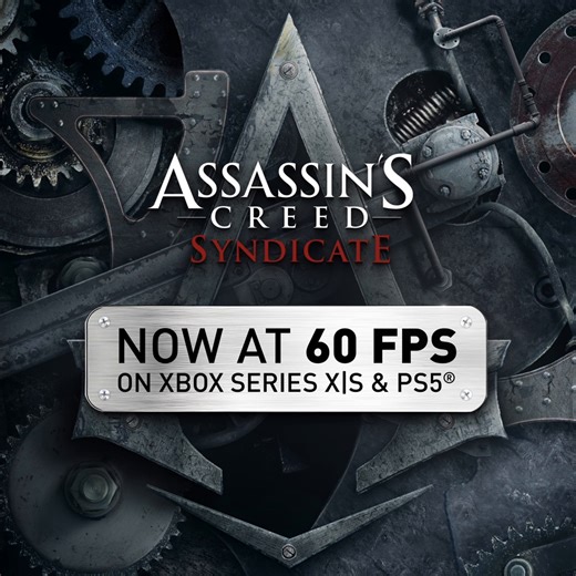 Explore Victorian London in a whole new light with #AssassinsCreedSyndicate free 60 FPS update out now on Xbox Series X|S, PS5 and PS5 pro! Full patch notes 👉 https://assassinscreed.com/syndicate-60-fps | Ubisoft