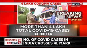 5.5K views · 30 reactions | India's COVID-19 tally has now crossed the 4 lakh mark with a total of 4,10,461cases. This includes 13,254 deaths and 2,27,755 recoveries so far. | News18 | Facebook