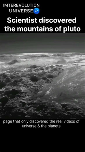 Pluto may be small but it has mountains taller than the Alps and made of solid ice. ❄️🗻” #shorts