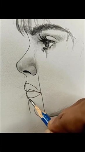 "How to Draw Eyes, & Lips Easily Viral Art Tutorial 🎨"#lips #eyes