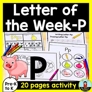 Letter of the Week P Activities for Preschool and Kindergarten
