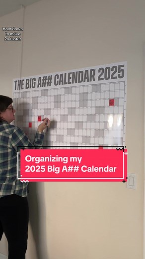 Setting Up My Big Ass Calendar for 2025