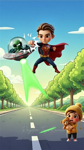 ALIEN VS SUPER DAD! Who wins? 🛸💥 #shorts