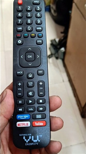vu smart led Tv remote📺#shorts