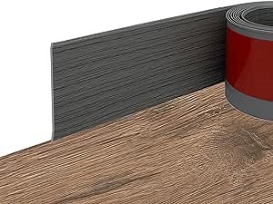 Amazon.com: Tintvent Vinyl Baseboard Molding Trim, Flexible Peel and Stick Rubber Wall Trim Molding, 20Feet, Grey : Tools & Home Improvement
