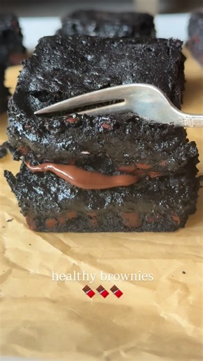 Comment RECIPE for the full recipe! If you love brownies but want to eat a little healthier, you must try these Almond Flour Brownies! They are made with wholesome and nutritious ingredients, but taste rich and indulgent. They get their super dark chocolate color from black cocoa powder. It makes all the difference in these gooey fudge brownies! ▢ coconut sugar or granulated sugar ▢ grass fed butter ▢ vanilla extract ▢ eggs ▢ almond flour ▢ cocoa powder ▢ sea salt ▢ dark chocolate chips . Click 