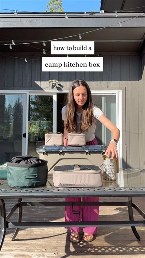 Zoe & Kelby Jecker | Adventure Lovers on Instagram: "packing list 👇🏼 AD Building a car camping kitchen box that you can grab and go makes it really easy to go camping and not worry about forgetting anything!! We have had a camping kitchen box for 5 years and it has made camping SO much easier. Here’s what we keep in ours: THE BOX: this is the @gregorypacks alpaca gear box 45. It’s durable and has a clear top which is really nice to see everything inside!! I also love that you can