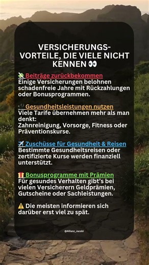 Versicherungsvorteile die viele nicht kennen